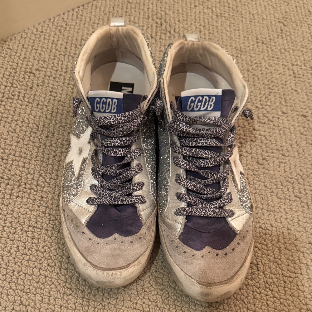 GGDB Glitter High-Top Sneakers